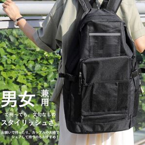 リュック 大容量 37リットル リュックサック メンズ レディース 防災 災害 避難 スポーツバッグ 防災グッズ 防災バッグ 黒