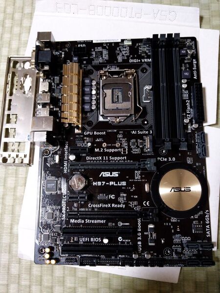 ASUS H97 PLUS Windows10認証済み BIOS最新 ATX LGA1150 Haswell 第4,5世代