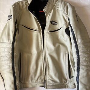 Spidi レザージャケット ライダースジャケット バイクウェア メンズ アイボリー