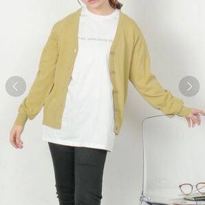 Vネックカーディガン