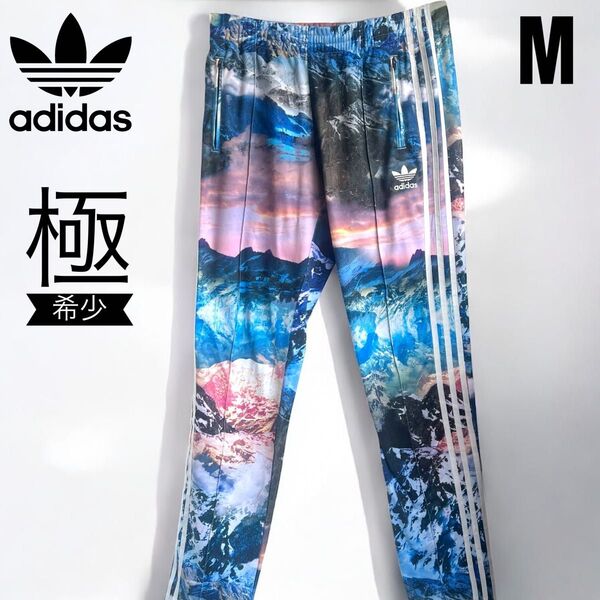極希少 アディダス adidas トラックパンツ ファイヤーバード トレフォイル 刺繍ロゴ マウンテンクラッシュ