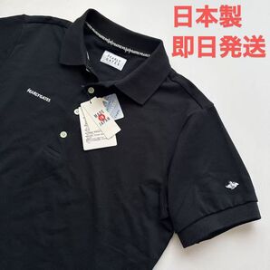 4/M 新品日本製/パーリーゲイツ/メンズ/定価/半袖ポロシャツ/紺