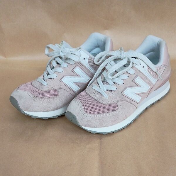 ニューバランス newbalance 574 スニーカー ピンク 22.5cm