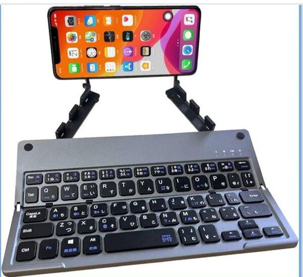 最新型 ワイヤレスキーボード Bluetooth 折り畳み式 JIS日本語配列 持ち運び楽