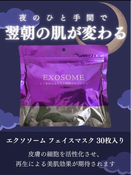 エクソソームフェイスマスク パック1袋 シートマスク