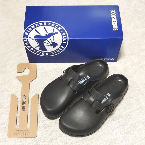 未使用■ ビルケンシュトック EVA ボストン 黒 サンダル 40 ナロー幅 26cm ブラック BIRKENSTOCK ■完売
