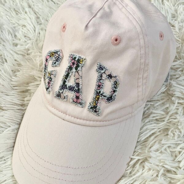 キャップ GAP ピンク ギャップ gap レディース 調節可能 花柄刺繍 ベースボールキャップ ピンク