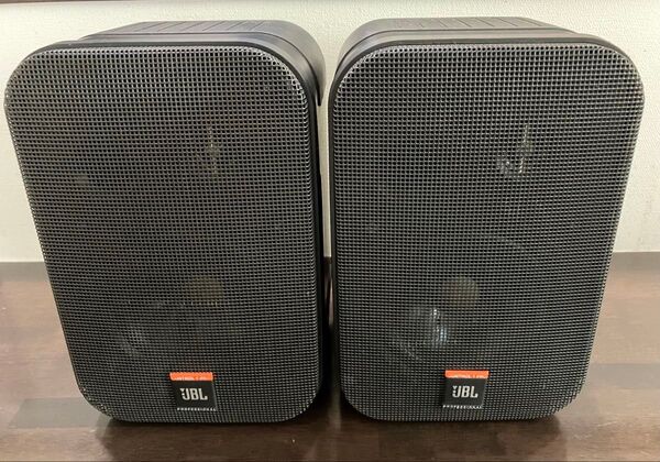 JBL control1PRO 2way小型ブックシェルフスピーカー ペア品 エッジ貼り替え済 高級バナナプラグ対応端子を増設