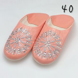 【無臭】モロッコ バブーシュ ヨーロッパサイズ 40 ☆期間限定セール☆