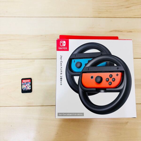 【動作確認済み】任天堂Switch マリオカート8 デラックス ソフトのみ ハンドル コントローラー付き