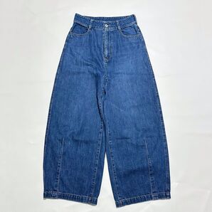 美品 ビアズリー デニムパンツ ワイド ストレート フリーサイズ BEARDSLEY