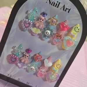 キッズネイル マカロンカラー5色ネイル 可愛らしい(^-^)