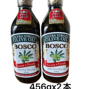 折り紙1枚とBOSCO エクストラバージンオリーブオイル 2本セット 456g