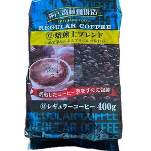 折り紙1枚と神戸齋藤珈琲店 焙煎士ブレンド 400g 豆