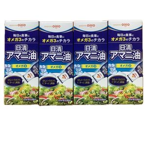 折り紙1枚と日清オイリオアマニ油 フレッシュキープボトル145gx4本 まとめ売り