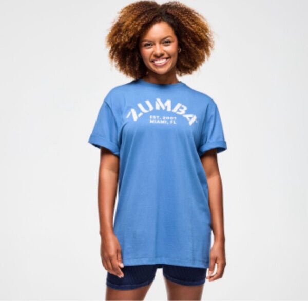 ZUMBA 正規品 Blue Jean Tees 新作ブルー