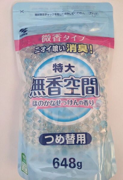 小林製薬 無香空間 特大サイズ ほのかな石けんの香り 詰め替え用