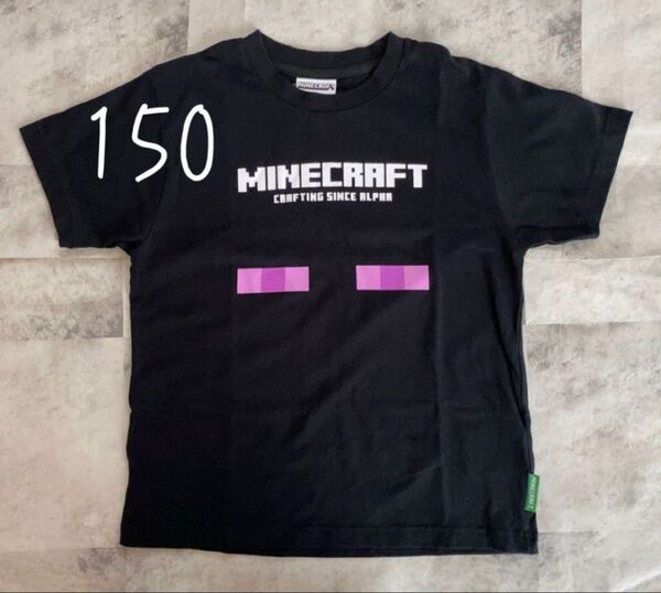 マインクラフト マイクラ エンダーマン 半袖 tシャツ 150 ゲームキャラクター