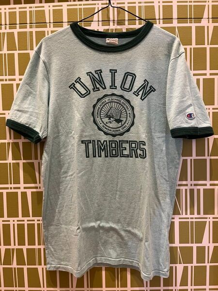 Champion リンガーTシャツ UNION TIMBERS ヴィンテージ L