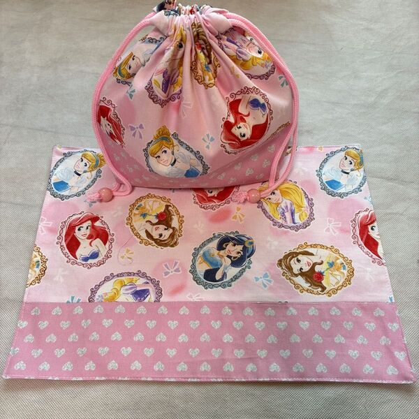 ディズニープリンセス お弁当袋 ランチョンマットセット