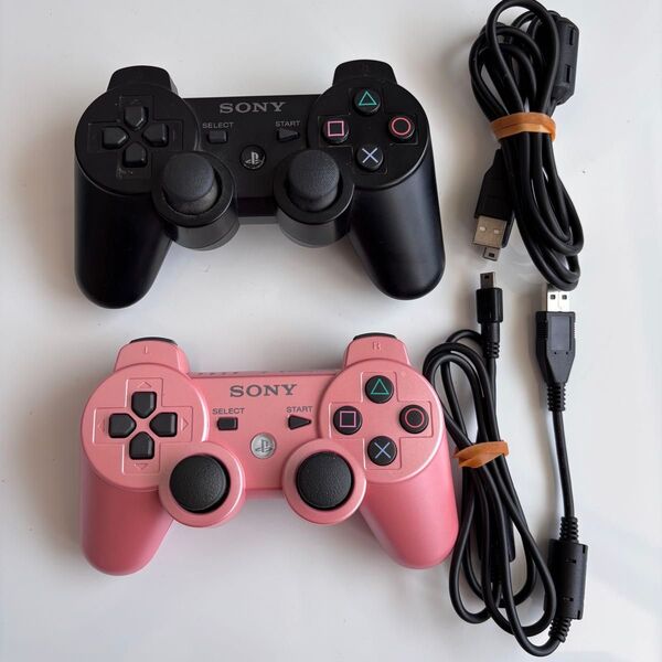 純正 SONY PS3 ワイヤレスコントローラー DUALSHOCK3 2個セット