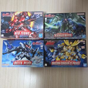 SDガンダム ネオジオング + クシャトリヤ + デルタプラス + フェネクス バンダイ SDガンダム