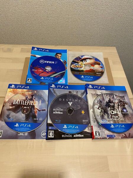 PS4 バトルフィールド1、ディスティニー、フォーオナー、FIFA19、実況パワフルプロ野球2016