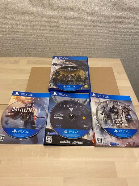 PS4 バトルフィールド1、ディスティニー、フォーオナー、モンスターハンターワールド