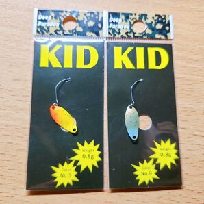 【最終値引】ディープパラドックス KID 0.8g 2枚セット Deep Paradox キッド
