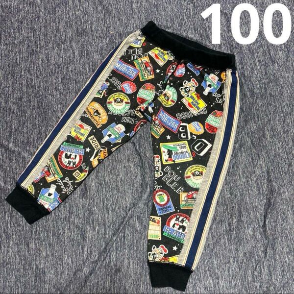 DOUBLE.B ビーくん 総柄 スエット 100cm 定価28600円