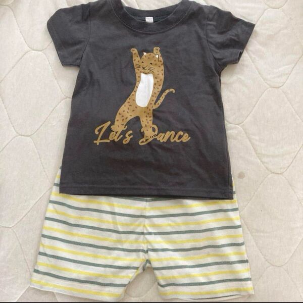 トラプリントTシャツ ショートパンツセット 90cm ベビー 男の子 半袖 短パン