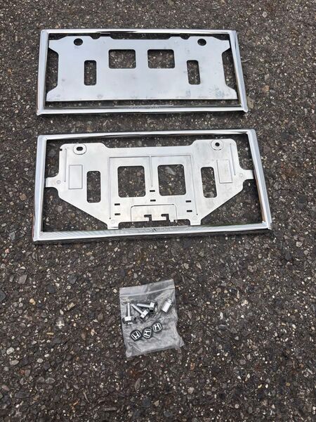 ホンダ 純正 ナンバーフレーム前後 ロックナット(普通車用) Hマークシール セット