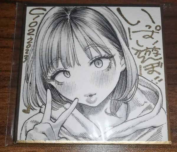 『直筆イラスト』 昼寝 検) 一昼夜 熱帯夜 C102 コミケ 手描きイラスト ミニ色紙