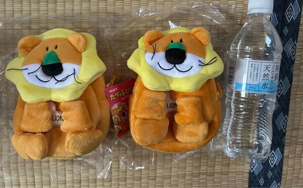 たべっ子どうぶつ ライオン ぬいぐるみポーチ 2個セット