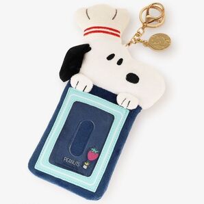 【タグ付き】フェイス型コードリール付きIDケース PEANUTS