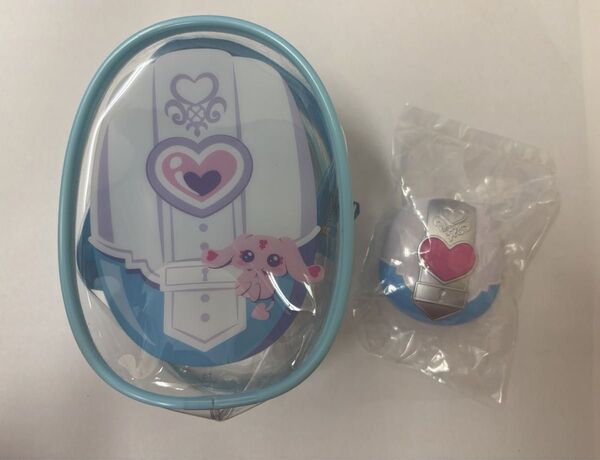 ふたりはプリキュア キュアホワイト ポーチ クリアポーチ カードコミューン ミップル プリキュアオールスターズ コンパクトミラー