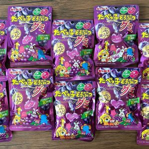 たべっ子どうぶつグミ ぶどう味 10個セット♪♪ 食物繊維入り コラーゲン入り 果汁入り ジューシーでスッキリとした味わい