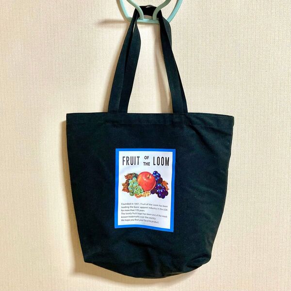 フルーツオブザルーム トートバッグ 黒 FRUIT OF THE LOOM ブラック
