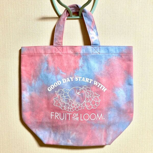 フルーツオブザルーム トートバッグ タイダイブルー エコバッグ FRUIT OF THE LOOM