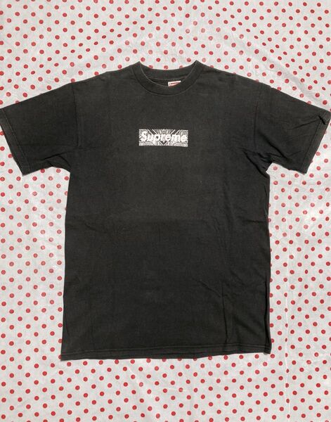 【初期モデル】 Supreme 2001 Paisley Box Logo Tee シュプリーム ボックスロゴTシャツ ブラック