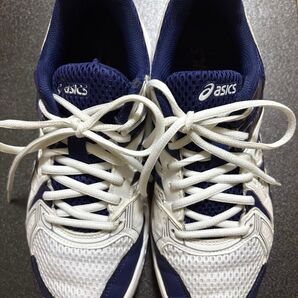 asics バレーボールシューズ RIVRE EX7 24.0 ホワイト/ネイビー