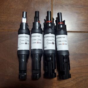 4個セット 逆流防止ダイオード MC4 30A ソーラーパネル並列接続保護
