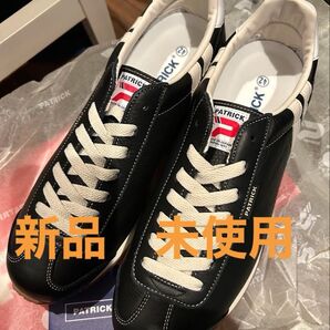 ラスト1足 平日限定価格 早い者勝ち 新品 未使用 パトリック スニーカー ネバダII ブラック 42サイズ 本革