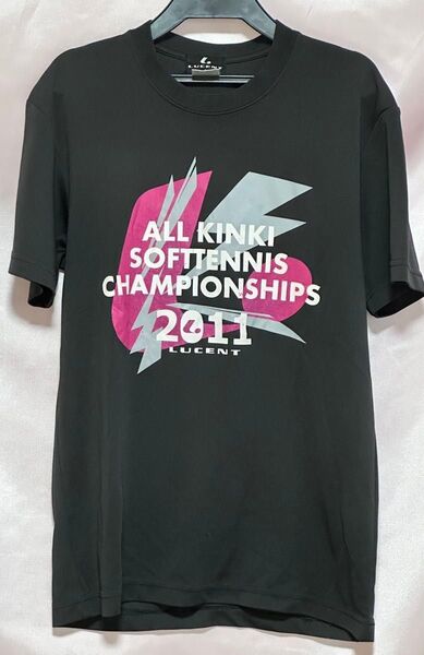 ※ 〓【近日削除】訳あり ルーセント スポーツ テニスウェア 練習着 半袖 黒 Tシャツ ジャンク品