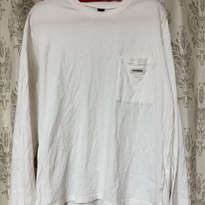 ※ 韓国 白 長袖 カットソー Tシャツ