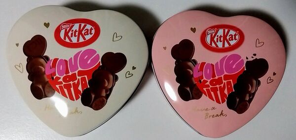 キットカット ハートフルベアー ハート缶(お菓子なし)