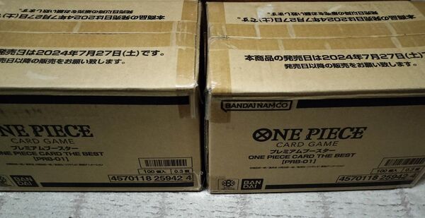 新品未開封カートン ワンピースカードゲーム ONE PIECE CARD THE BEST PRB-01 2カートン