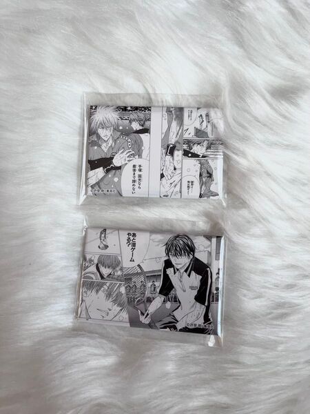 新テニスの王子様 越前リョーマ&日吉若 跡部景吾&仁王雅治 名場面 スクエア缶バッジ