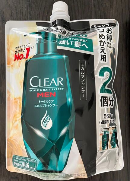 クリアフォーメン トータルケア スカルプシャンプー つめかえ用 560g