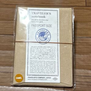 トラベラーズノート パスポートサイズ キャメル 未使用